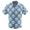 LaughingMan Button Up Hawaiian Shirt front new - Anime Gifts Store