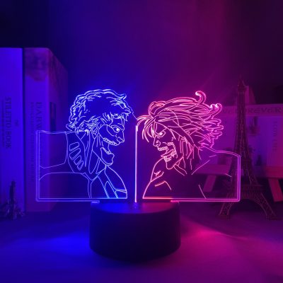 Led Anime Light Attack on Titan for Bedroom Decoration Kawaii Room Decor Dual Color Light Gift 1 - Anime Gifts Store