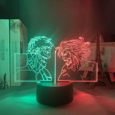 Led Anime Light Attack on Titan for Bedroom Decoration Kawaii Room Decor Dual Color Light Gift - Anime Gifts Store