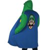 Luigi SMB AOP Hooded Cloak Coat SIDE Mockup - Anime Gifts Store