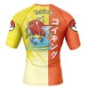 Magikarp Attack P Rashguards Short Sleeve BACK Mockup - Anime Gifts Store