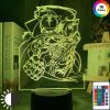 Manga Fullmetal Alchemist Edward Elric Figure Night Light Led Color Changing Kids Bedroom Decorative Nightlight Usb - Anime Gifts Store