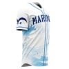 Marines Garp OP AOP Baseball Jersey SIDE Mockup - Anime Gifts Store