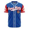 Mario SMB AOP Baseball Jersey FRONT Mockup - Anime Gifts Store