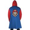 Mario SMB AOP Hooded Cloak Coat BACK Mockup - Anime Gifts Store