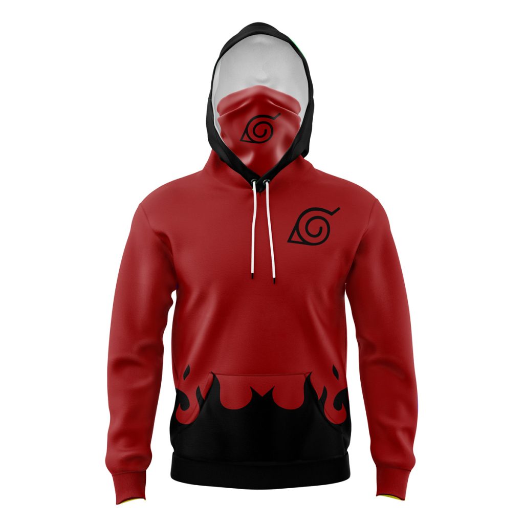 Masked Hoodie Front Mockup 3 - Anime Gifts Store