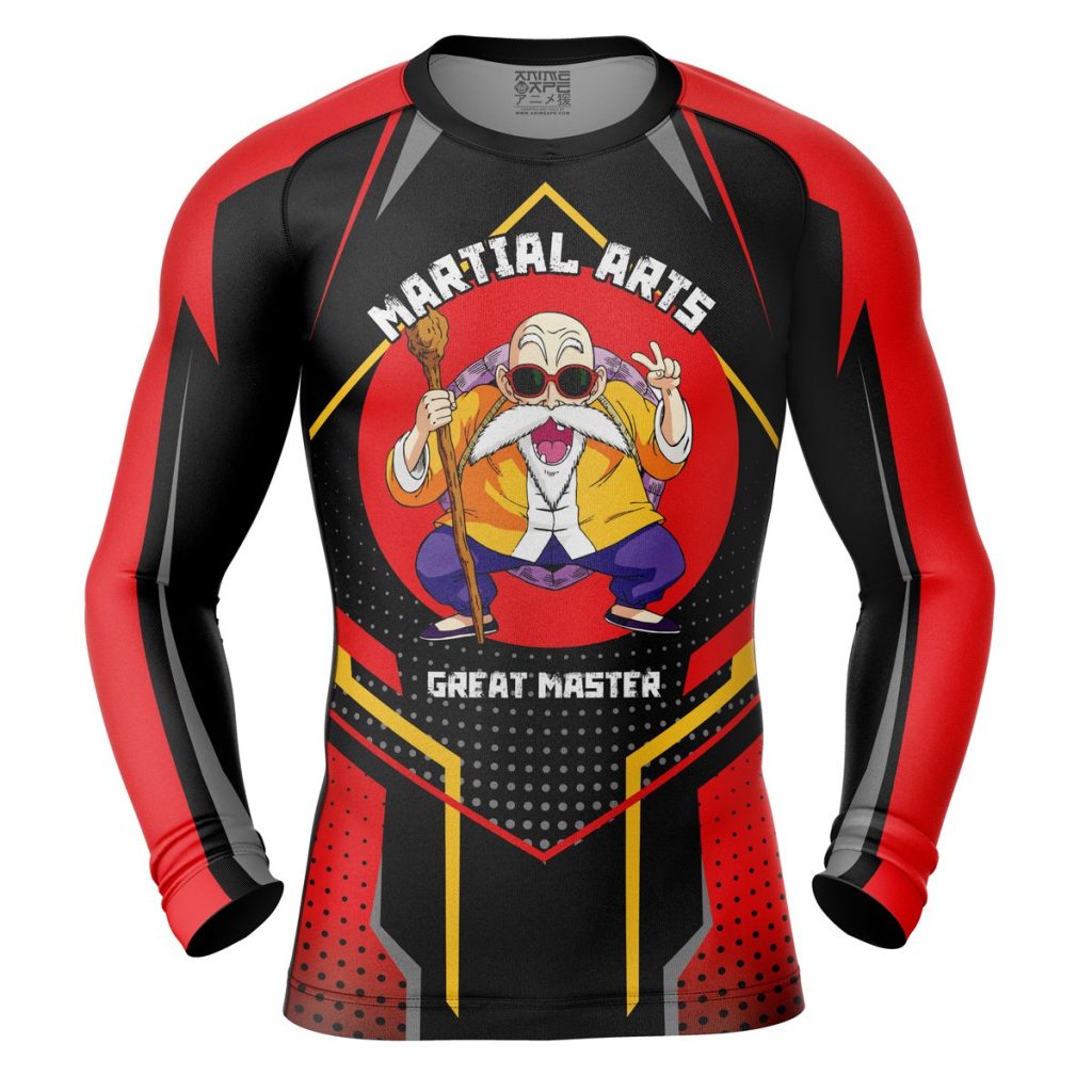 Master Roshi Compression Shirt Rash Guard front - Anime Gifts Store