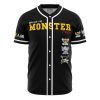 Monster Trio OP AOP Baseball Jersey FRONT Mockup - Anime Gifts Store