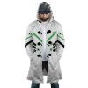 Nerf Genji Overwatch AOP Hooded Cloak Coat FRONT Mockup - Anime Gifts Store