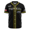 Night Kids Initial D AOP Baseball Jersey AOP Baseball Jersey FRONT Mockup - Anime Gifts Store