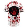 Outbreak HOTD AOP Baseball Jersey AOP Baseball Jersey BACK Mockup - Anime Gifts Store