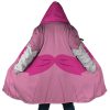 Peach Princess SMB AOP Hooded Cloak Coat MAIN Mockup - Anime Gifts Store