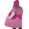 Peach Princess SMB AOP Hooded Cloak Coat SIDE Mockup - Anime Gifts Store