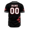 Personalized Akatsuki Baseball Jersey back mockup - Anime Gifts Store