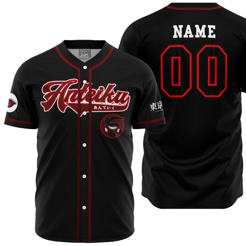 Personalized Anteiku Kaneki TG AOP Baseball Jersey MAIN Mockup - Anime Gifts Store