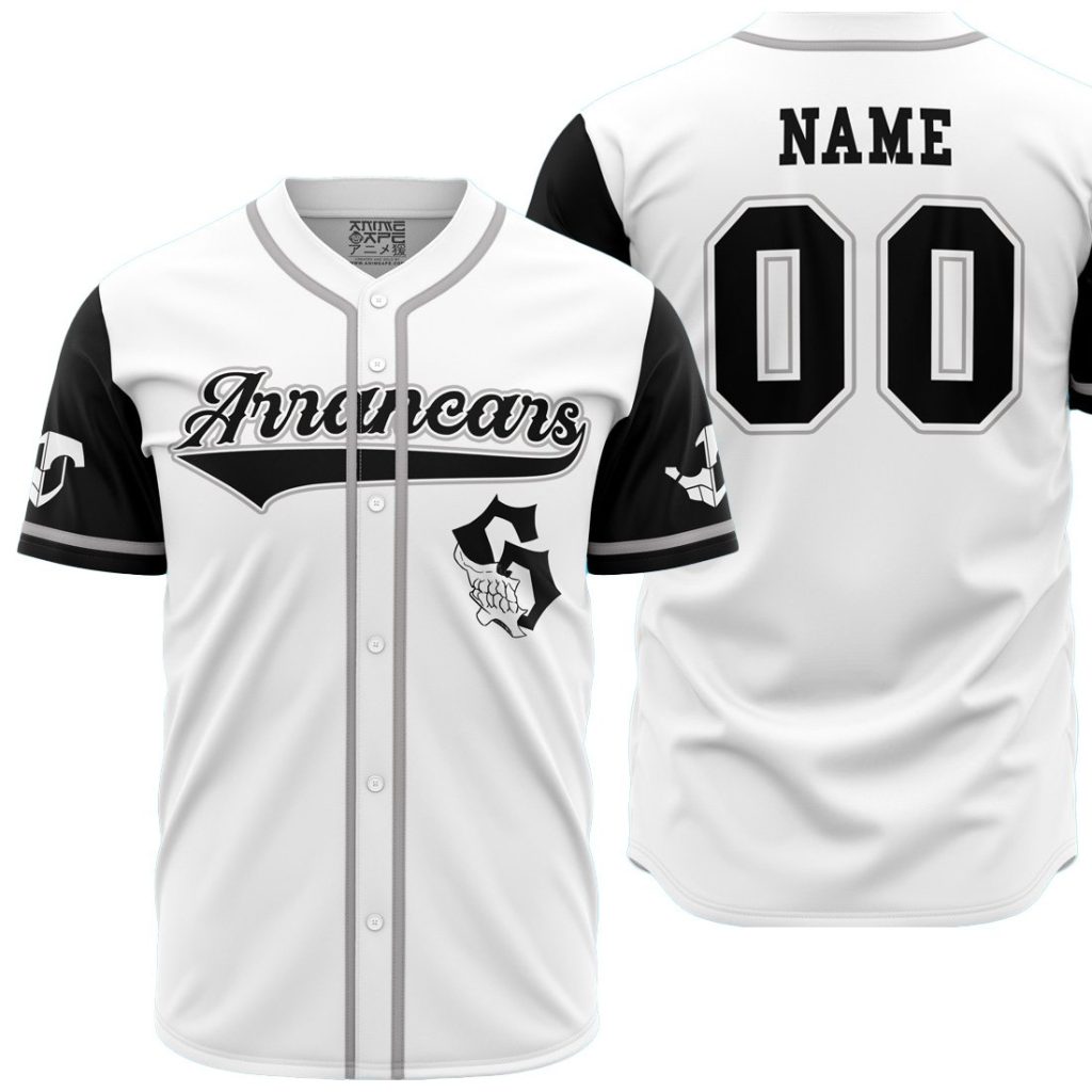 Personalized Arrancars Grimmjow B AOP Baseball Jersey MAIN Mockup - Anime Gifts Store