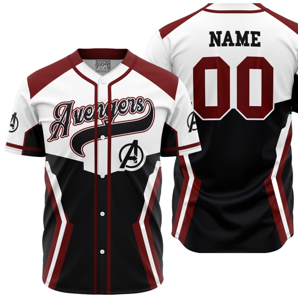 Personalized Avengers Endgame M AOP Baseball Jersey MAIN Mockup - Anime Gifts Store