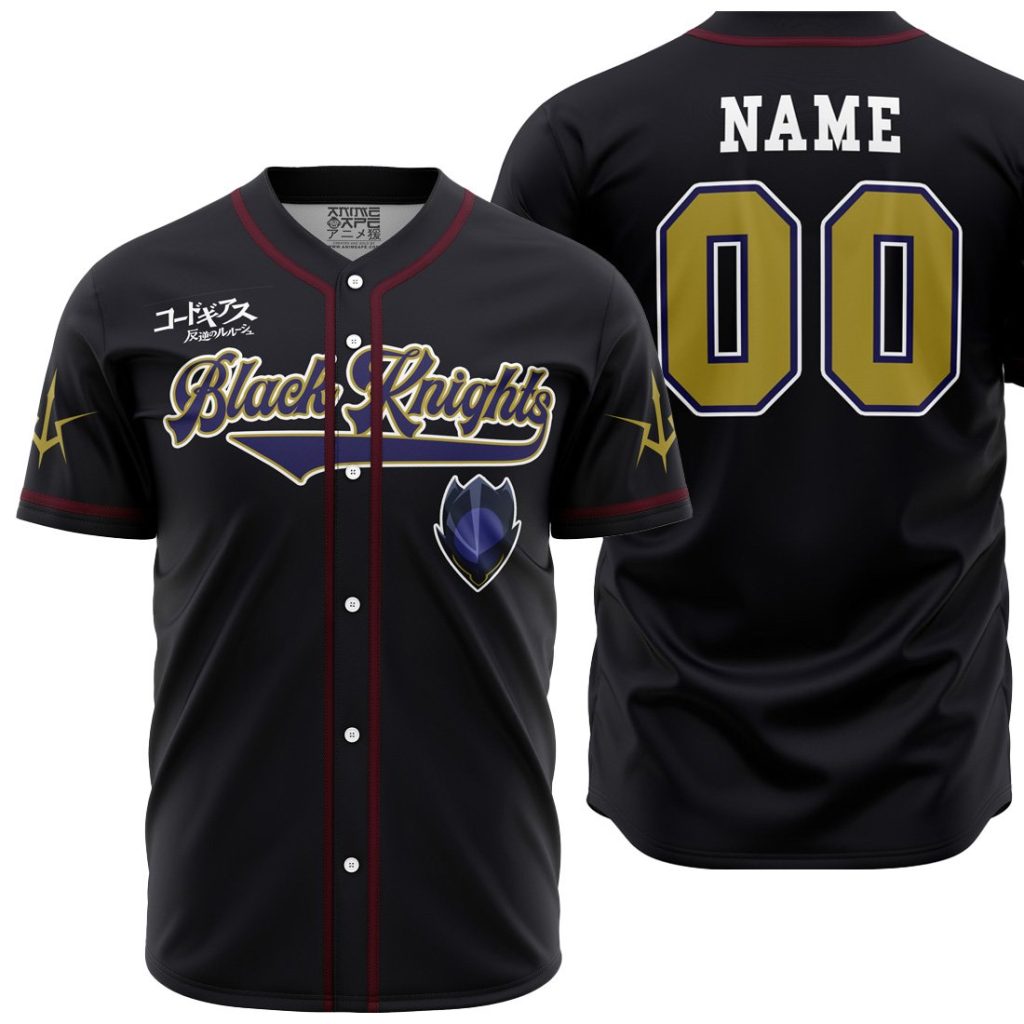 Personalized Black Knights Zero CG AOP Baseball Jersey MAIN Mockup - Anime Gifts Store