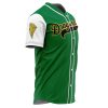 Personalized Dragonzords Green PR AOP Baseball Jersey SIDE Mockup - Anime Gifts Store