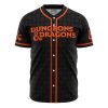 Personalized Dungeons Dragons AOP Baseball Jersey FRONT Mockup - Anime Gifts Store