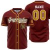 Personalized Gryffindor HP AOP Baseball Jersey MAIN Mockup - Anime Gifts Store