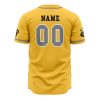 Personalized Hufflepuff House HP AOP Baseball Jersey BACK Mockup - Anime Gifts Store