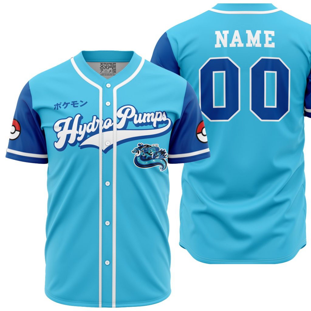 Personalized Hydro Pumps Water Type P AOP Baseball Jersey MAIN Mockup - Anime Gifts Store