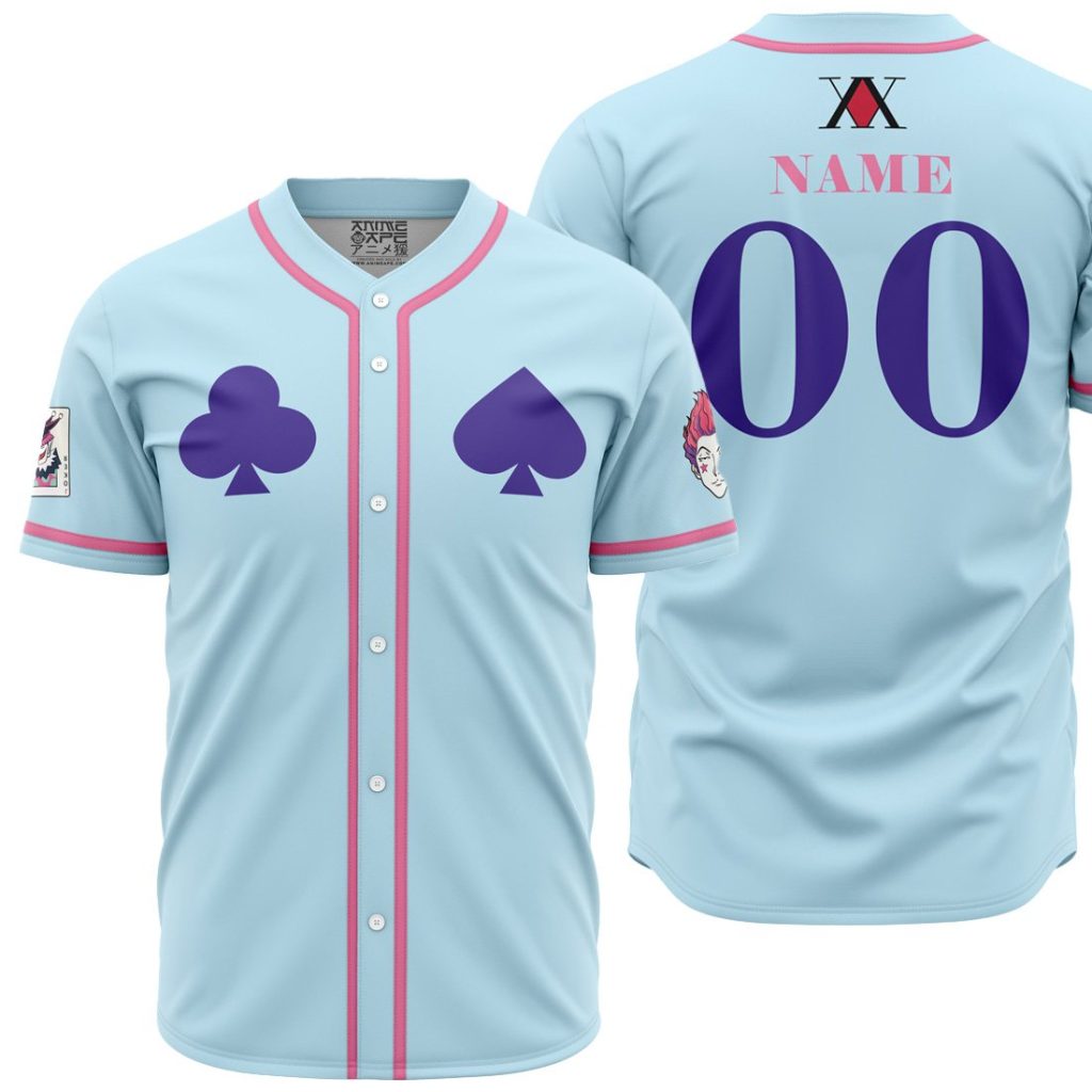 Personalized Hypnotic Eye Hisoka HXH AOP Baseball Jersey MAIN Mockup - Anime Gifts Store