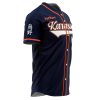 Personalized Karasuno Hinata H AOP Baseball Jersey SIDE Mockup - Anime Gifts Store