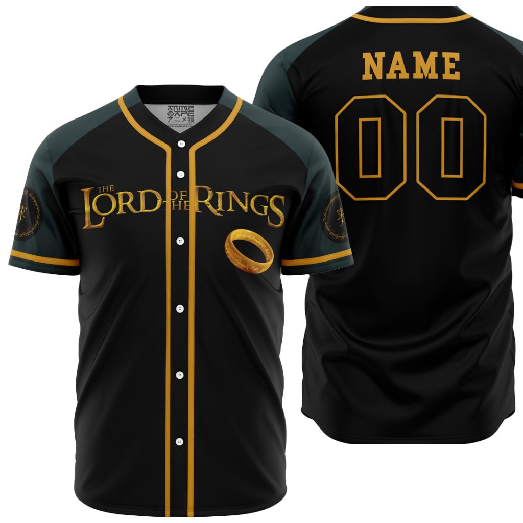 Personalized LOTR Symbol LOTR AOP Baseball Jersey MAIN Mockup - Anime Gifts Store