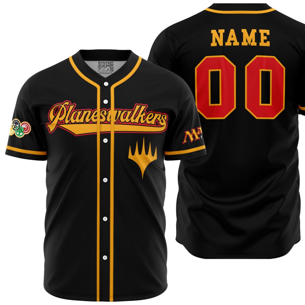 Personalized Planeswalkers MTG AOP Baseball Jersey MAIN Mockup - Anime Gifts Store