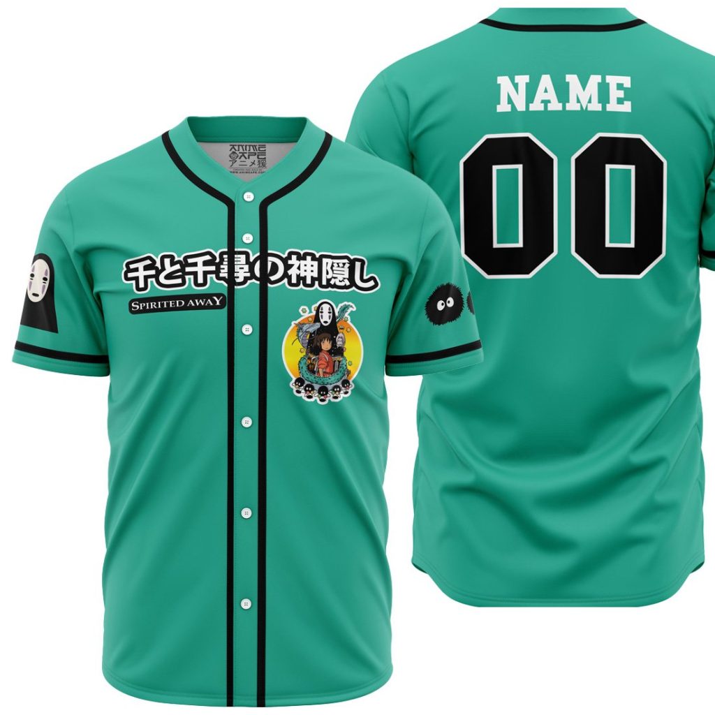 Personalized Spirited Away SG AOP Baseball Jersey MAIN Mockup - Anime Gifts Store