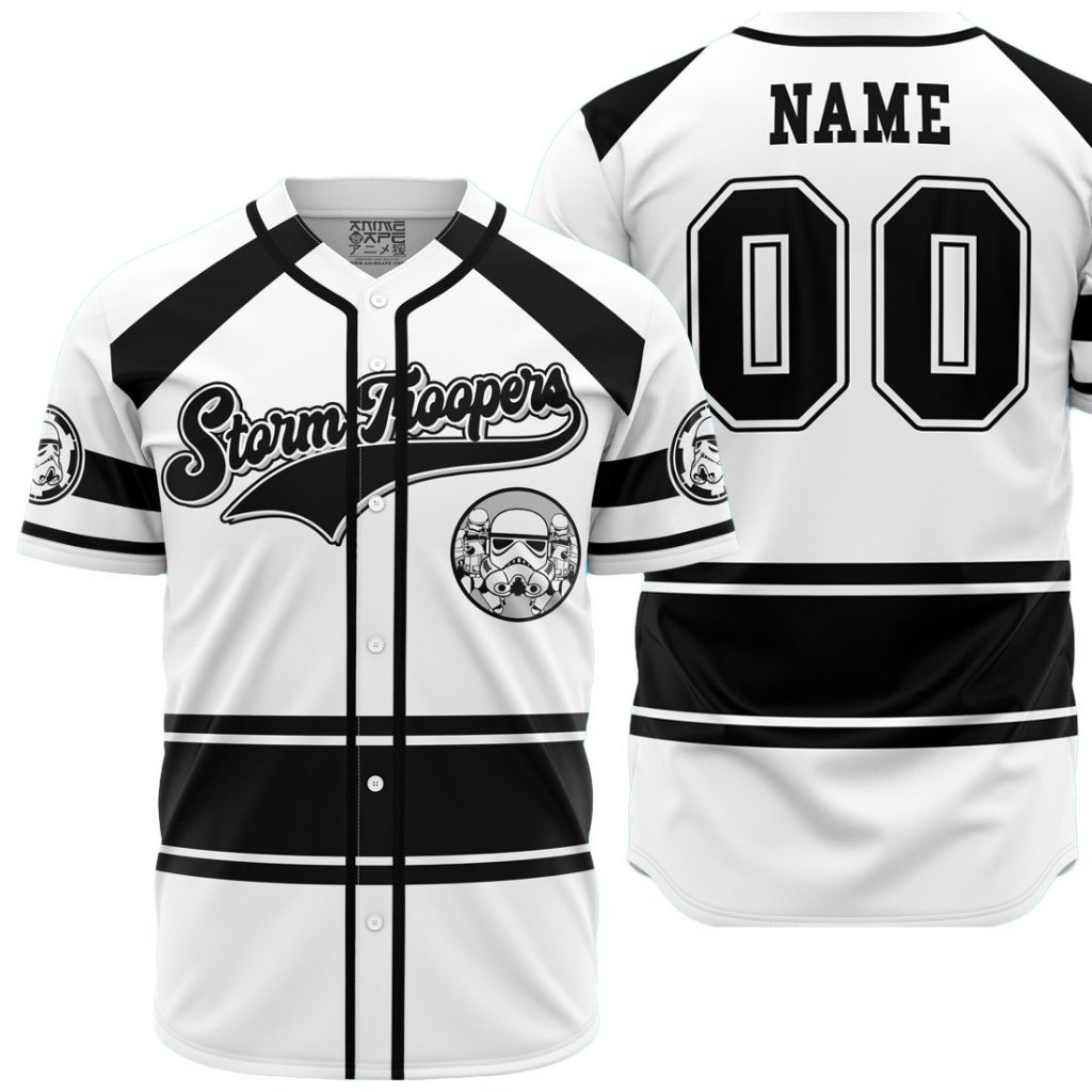 Personalized Stormtroopers SW AOP Baseball Jersey MAIN Mockup - Anime Gifts Store