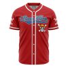 Personalized Straw Hats Luffy OP AOP Baseball Jersey FRONT Mockup - Anime Gifts Store