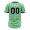 Personalized Straw Hats Zoro OP AOP Baseball Jersey BACK Mockup - Anime Gifts Store