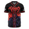 Personalized Struggler Berserk AOP Baseball Jersey FRONT Mockup - Anime Gifts Store