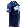 Personalized Team Mystic P AOP Baseball Jersey Print File SIDE Mockup - Anime Gifts Store