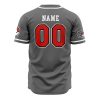 Personalized Team Rocket Grunt Gray P AOP Baseball Jersey BACK Mockup - Anime Gifts Store