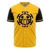 Personalized Trafalgar Law OP AOP Baseball Jersey FRONT Mockup - Anime Gifts Store