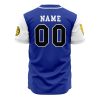 Personalized Triceratops Blue PR AOP Baseball Jersey BACK Mockup - Anime Gifts Store