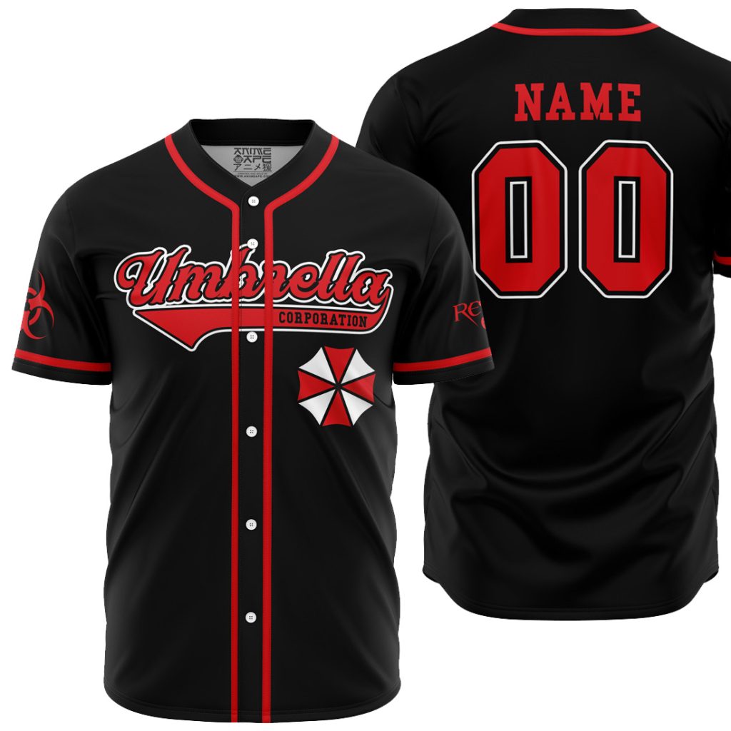 Personalized Umbrella Corp RE AOP Baseball Jersey MAIN Mockup - Anime Gifts Store