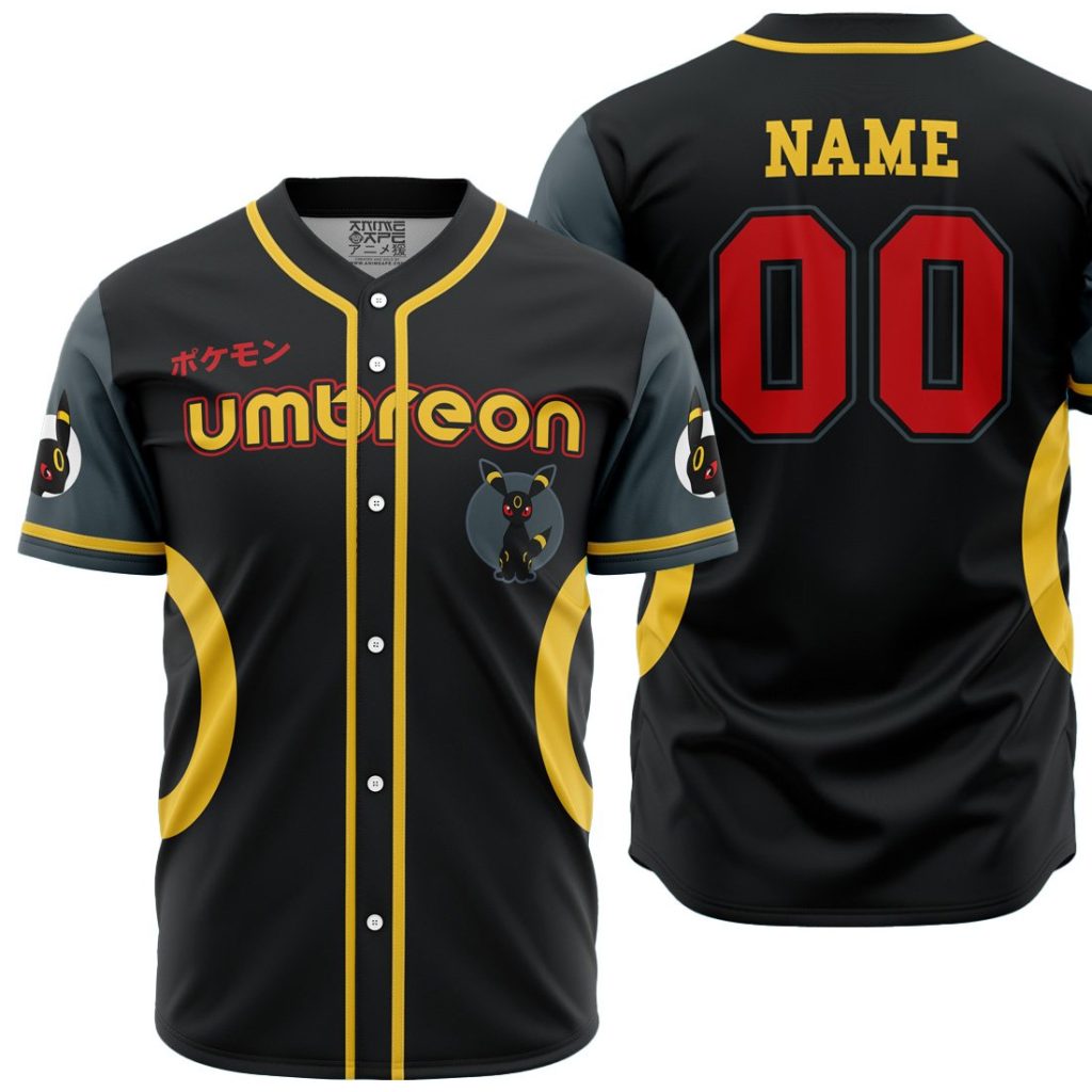 Personalized Umbreon Eeveelution P AOP Baseball Jersey MAIN Mockup - Anime Gifts Store