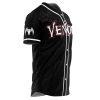 Personalized Venom Marvel AOP Baseball Jersey SIDE Mockup - Anime Gifts Store