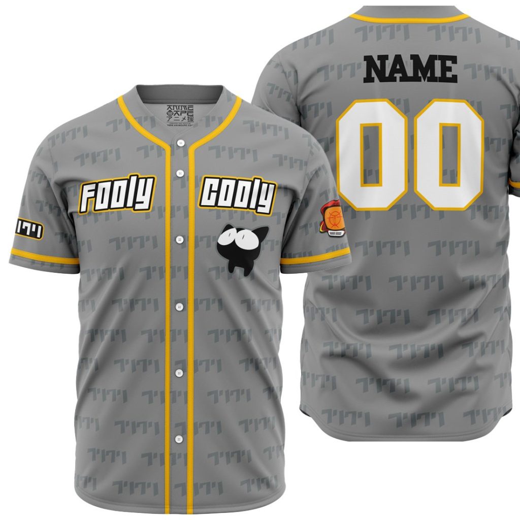 Personalized Vibing FLCL AOP Baseball Jersey MAIN Mockup - Anime Gifts Store