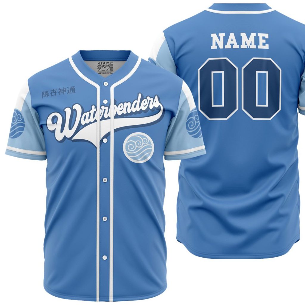 Personalized Waterbenders A AOP Baseball Jersey MAIN Mockup - Anime Gifts Store