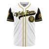 Personalized White Tigers White PR AOP Baseball Jersey FRONT Mockup - Anime Gifts Store