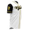 Personalized White Tigers White PR AOP Baseball Jersey SIDE Mockup - Anime Gifts Store