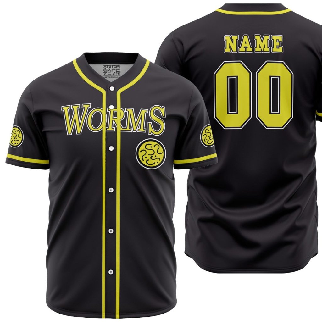 Personalized Worms Dorohedoro AOP Baseball Jersey MAIN Mockup - Anime Gifts Store