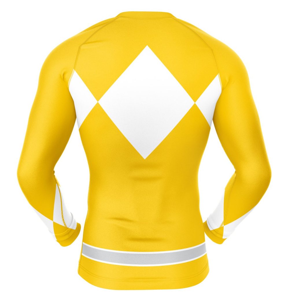 Pink Ranger Compression Shirt Rash Guard back 2 - Anime Gifts Store