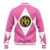 Pink Ranger MMPR Varsity Jacket BACK Mockup - Anime Gifts Store